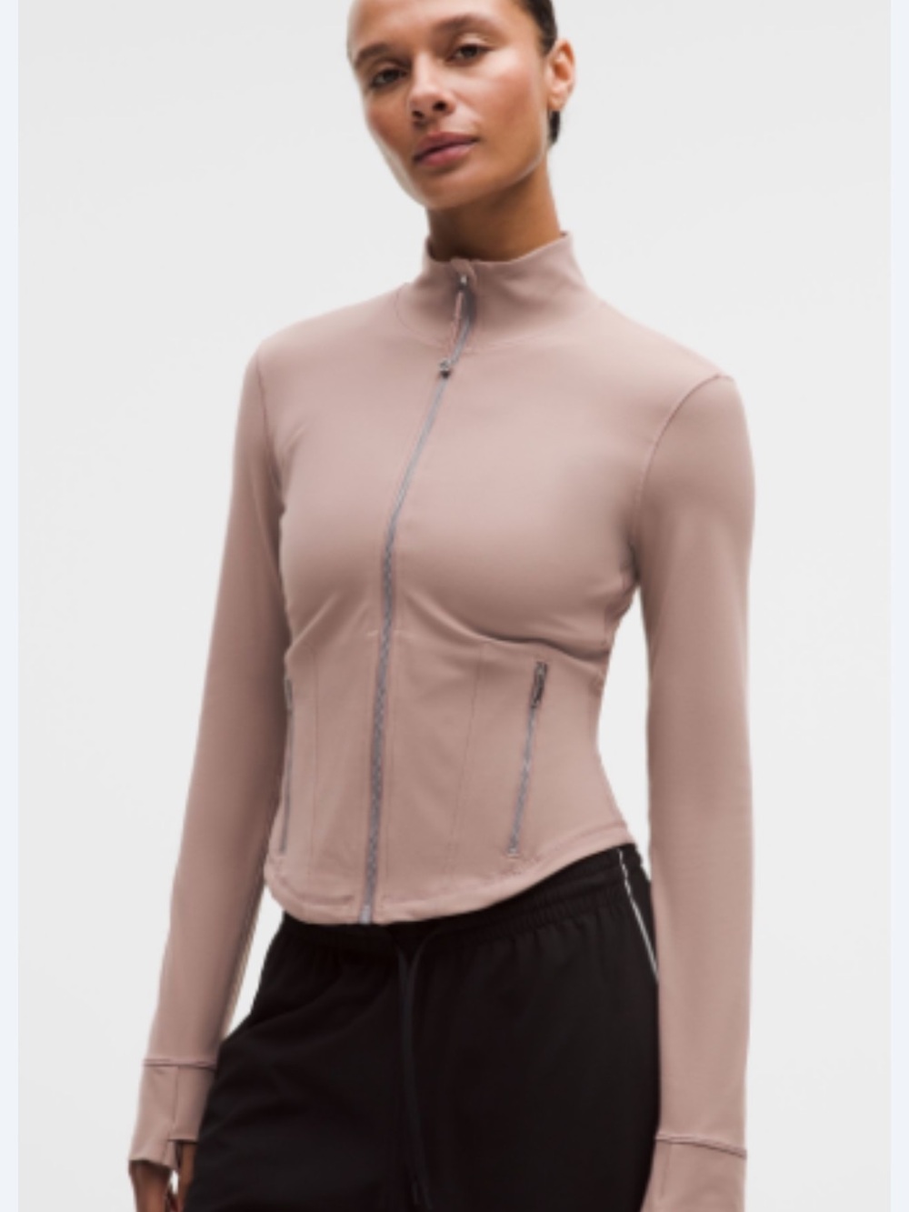 Lululemon Nulu Define Mesh-Back Jacket in Ashen Rose